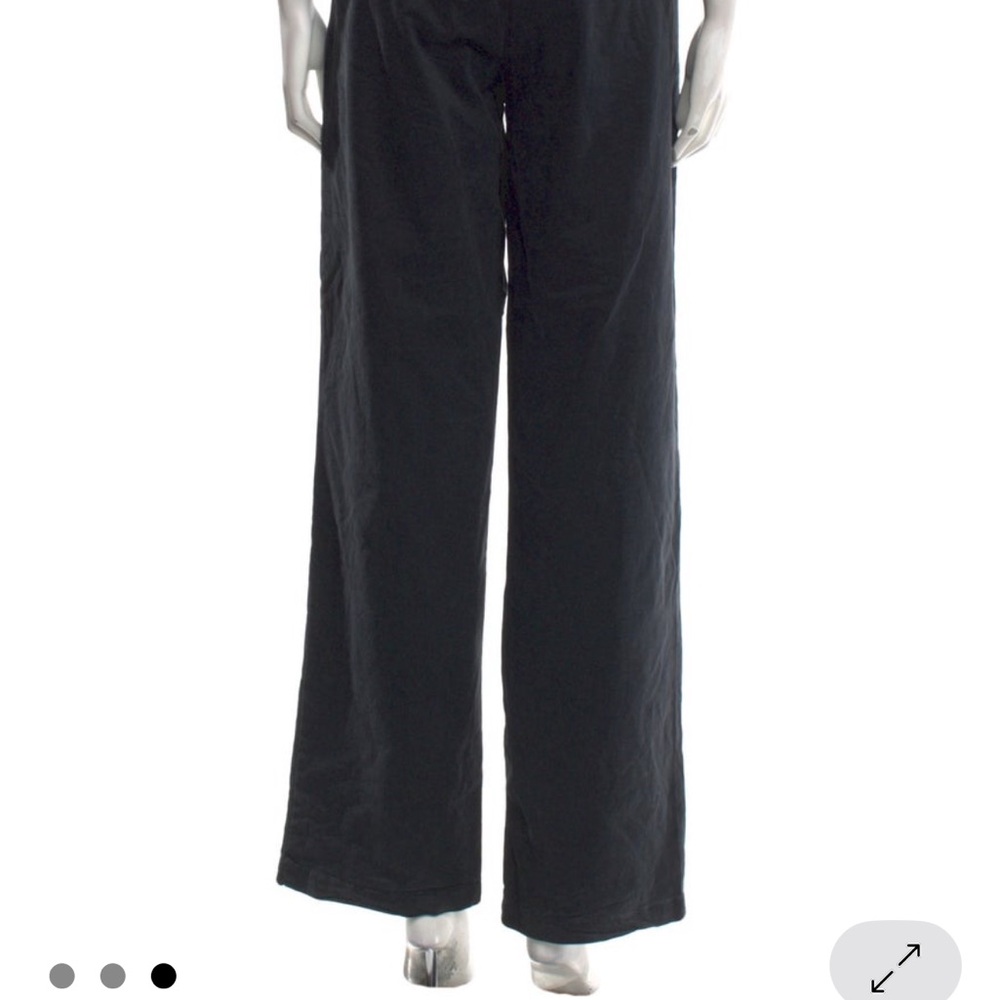 Nili Lotan Black Wide-Leg Pants size M